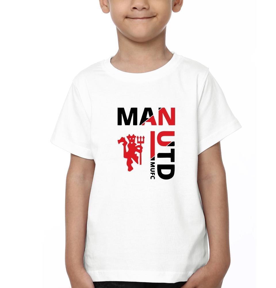 Manchester United Half Sleeves T-Shirt for Boy-FunkyTeesClub