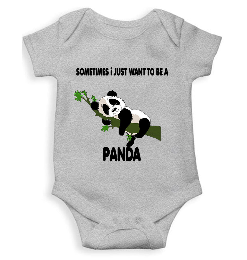 Sleeping Panda Rompers for Baby Girl- FunkyTeesClub