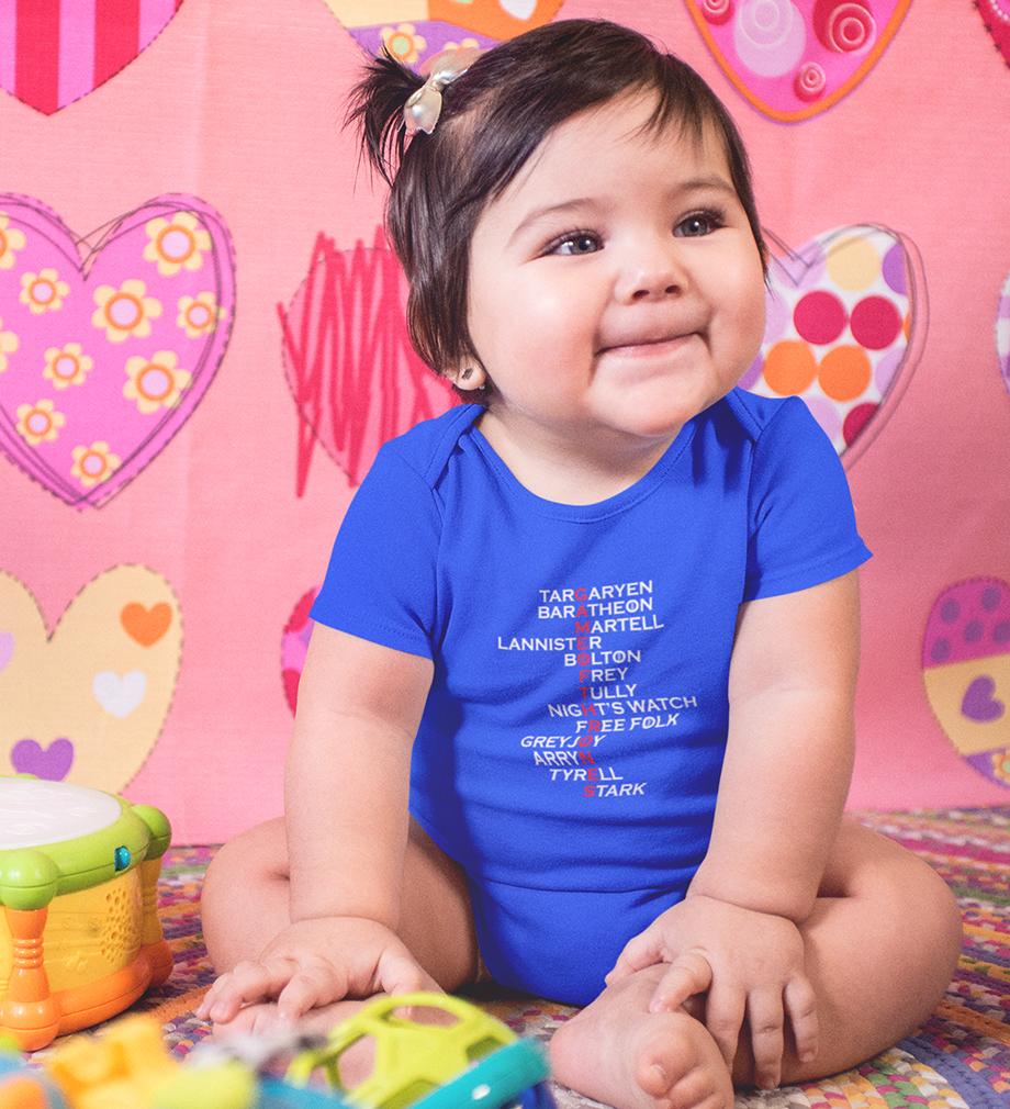 GOT Game Of Thrones Rompers for Baby Girl- FunkyTeesClub