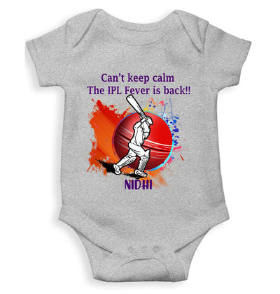 Custom Name Can Not Keep Calm IPL Rompers for Baby Girl- FunkyTeesClub