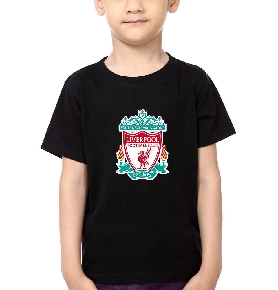 Liverpool Half Sleeves T-Shirt for Boy-FunkyTeesClub