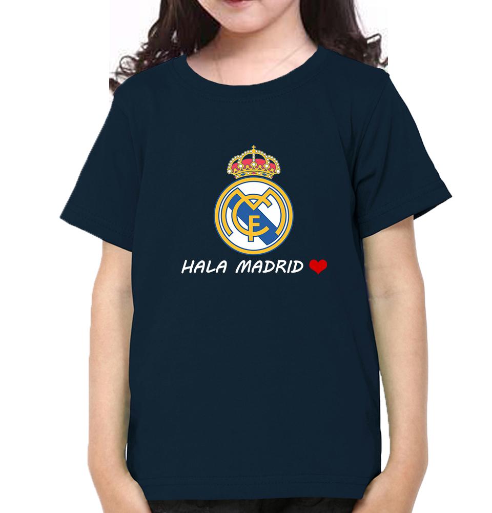 Hala Madrid Half Sleeves T-Shirt For Girls -FunkyTeesClub