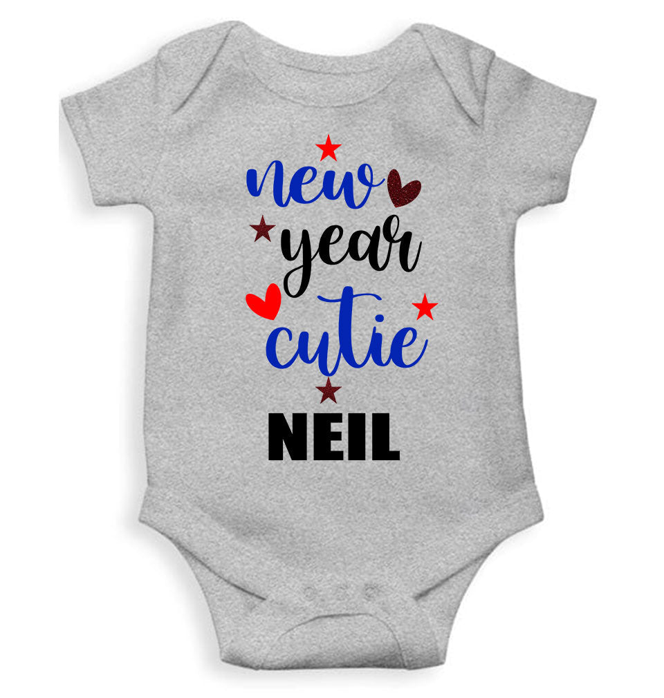 Customized Name New Year Cutie Rompers for Baby Boy- FunkyTeesClub