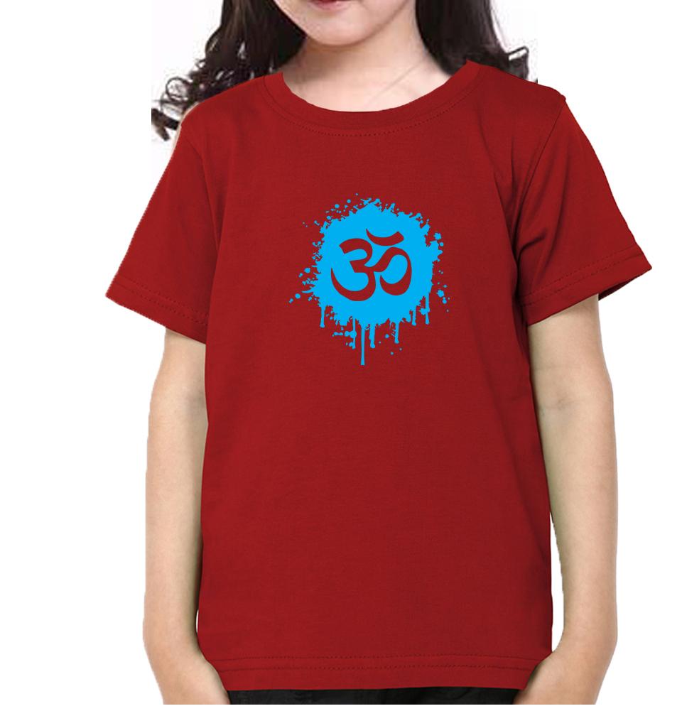Hindi Om Half Sleeves T-Shirt For Girls -FunkyTeesClub