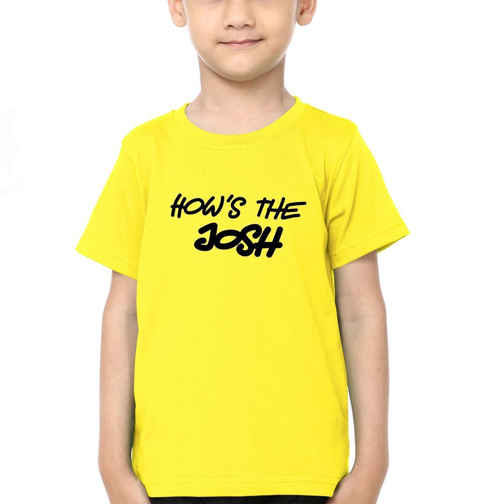 Hows The Josh Half Sleeves T-Shirt for Boy-FunkyTeesClub