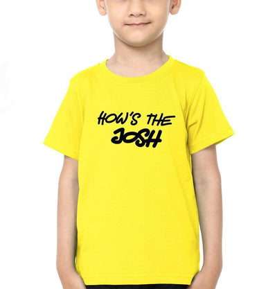 Hows The Josh Half Sleeves T-Shirt for Boy-FunkyTeesClub