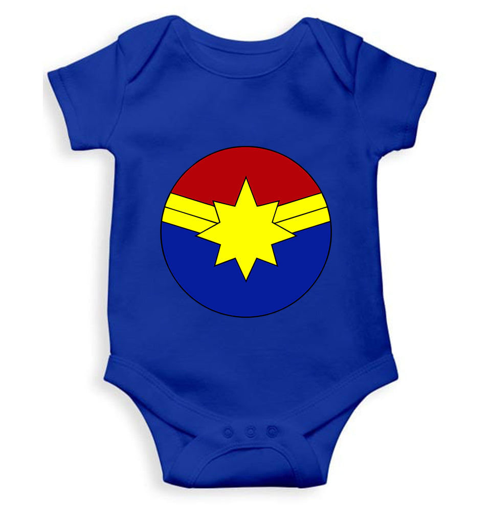 Captain marvel logo Rompers for Baby Girl- FunkyTeesClub