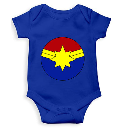 Captain marvel logo Rompers for Baby Girl- FunkyTeesClub