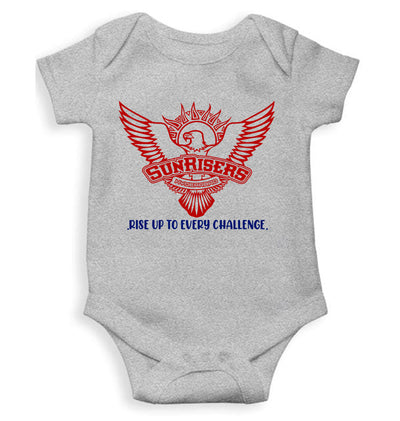 Custom Name IPL SRH Sunrisers Hyderabad Rompers for Baby Boy- FunkyTeesClub