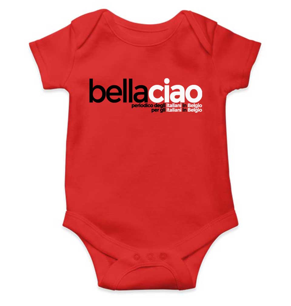 La Casa Da Papel Money Heist Web Series Rompers for Baby Boy- FunkyTeesClub
