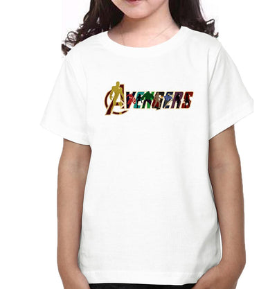 Avengers Half Sleeves T-Shirt For Girls -FunkyTeesClub