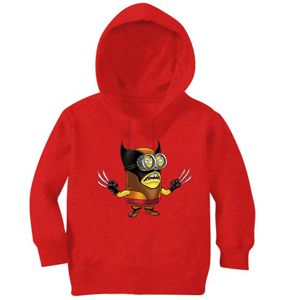 Minion Wolverine Girl Hoodies-FunkyTeesClub