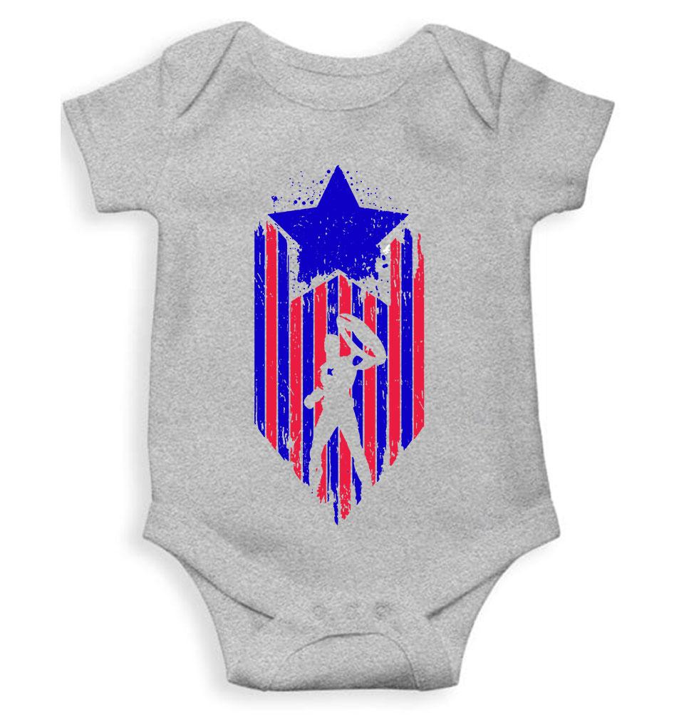 Captain America Web Series Rompers for Baby Girl- FunkyTeesClub