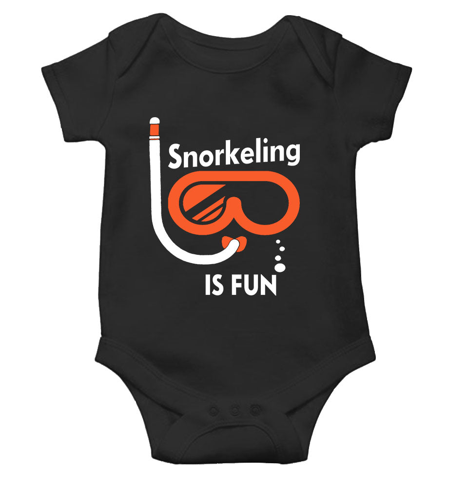 Snorkeling Is Fun Rompers for Baby Boy- FunkyTeesClub
