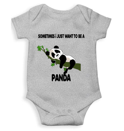 Sleeping Panda Rompers for Baby Boy- FunkyTeesClub