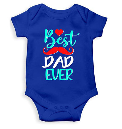 Best Dad Ever Fathers Day Rompers for Baby Boy- FunkyTeesClub