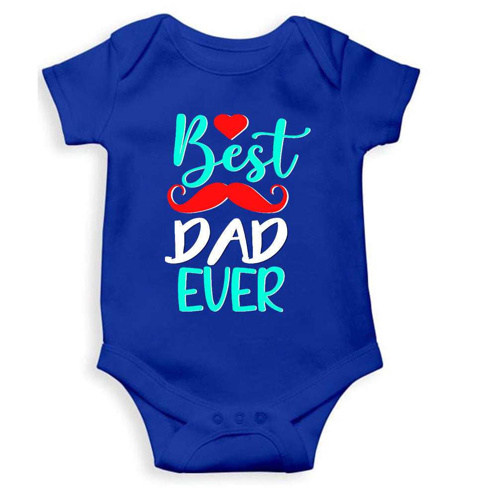 Best Dad Ever Fathers Day Rompers for Baby Boy- FunkyTeesClub