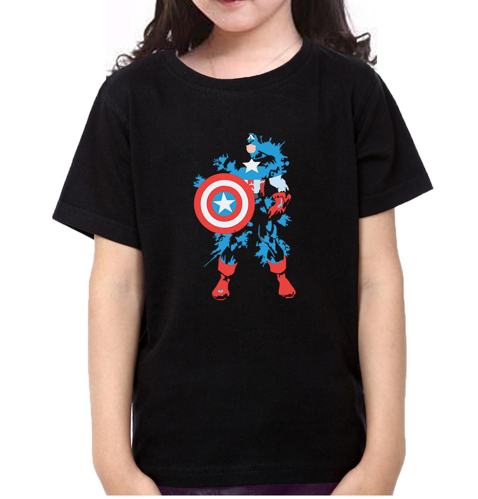 Captain Splash Half Sleeves T-Shirt For Girls -FunkyTeesClub
