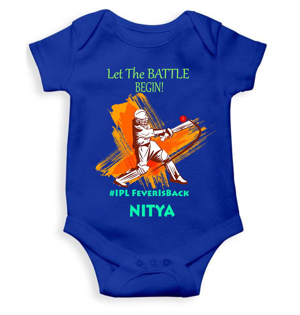 Custom Name IPL Fever Rompers for Baby Girl- FunkyTeesClub