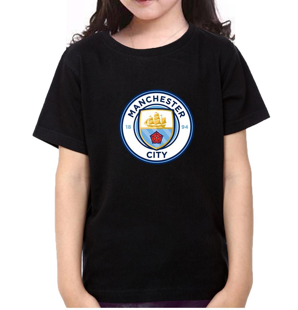 Manchester City Half Sleeves T-Shirt For Girls -FunkyTeesClub