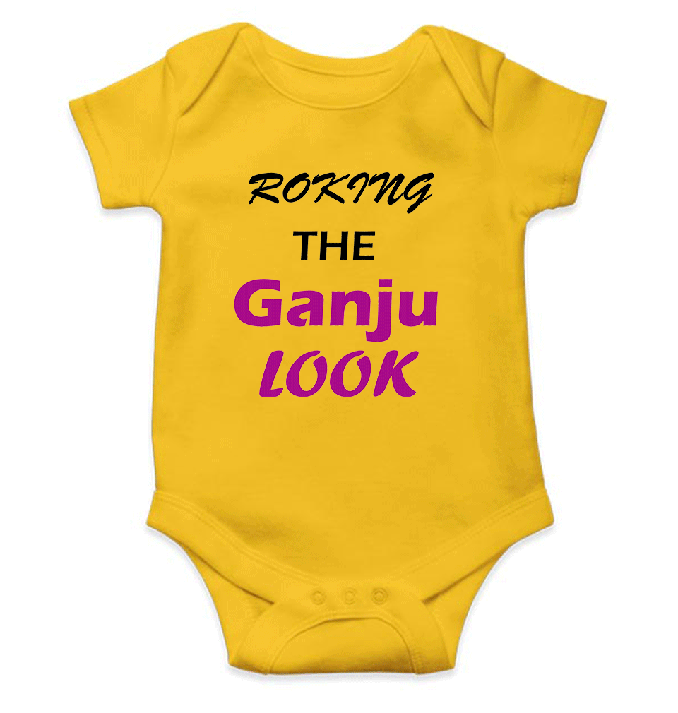 ROKING THE GANJU LOOK Rompers for Baby Girl- FunkyTeesClub