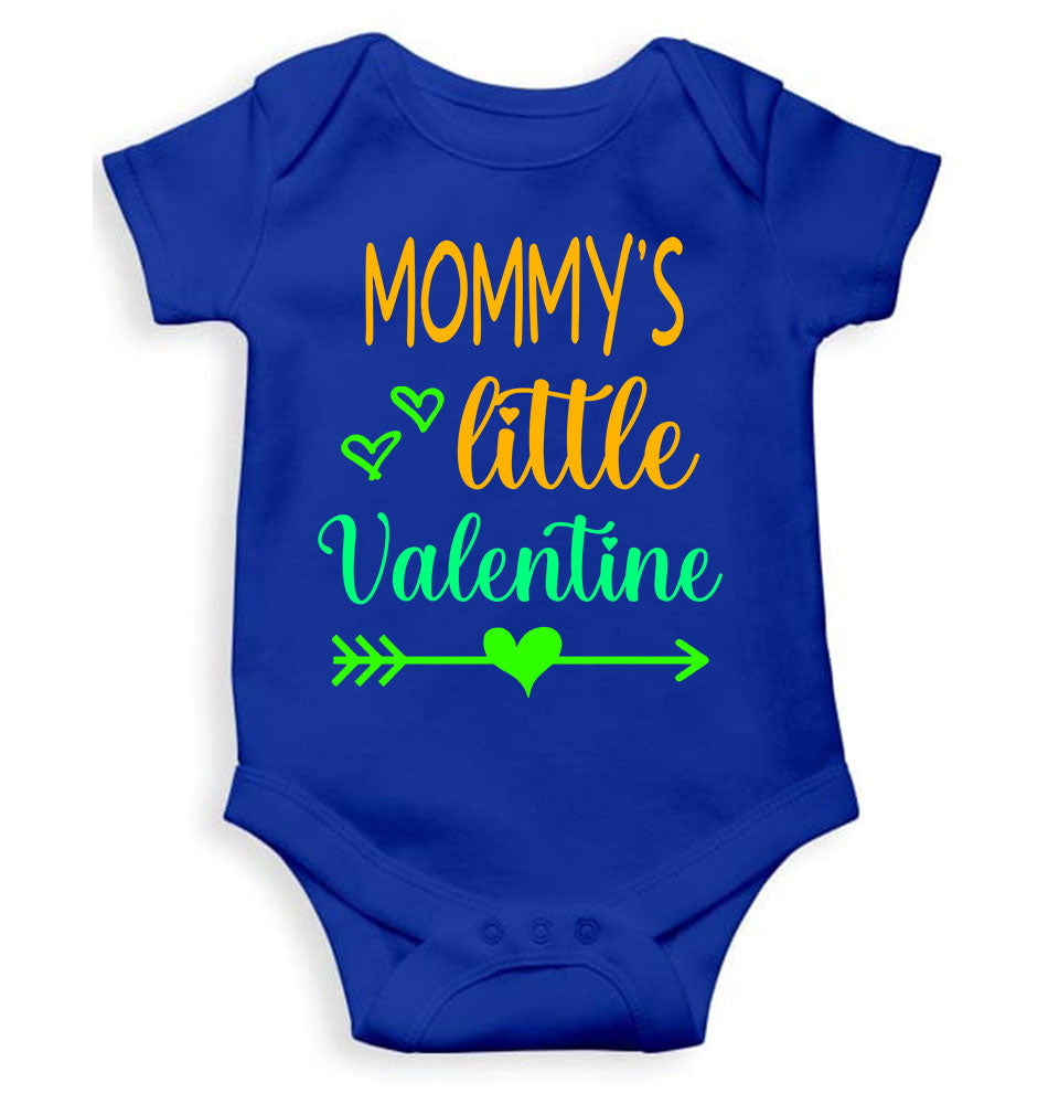 Mommys Little Valentine Rompers for Baby Girl- FunkyTeesClub