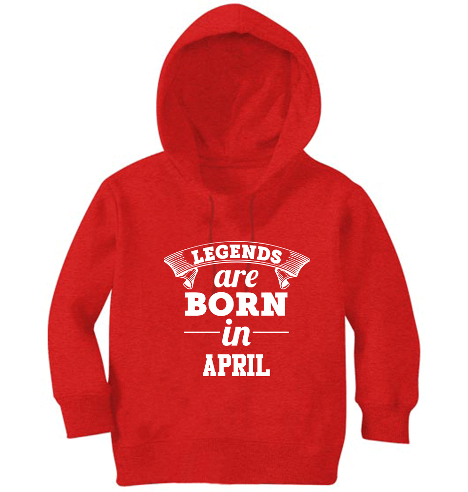 Legends are Born in April Boy Hoodies-FunkyTeesClub