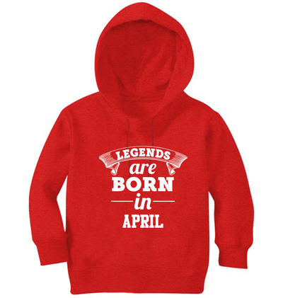 Legends are Born in April Boy Hoodies-FunkyTeesClub