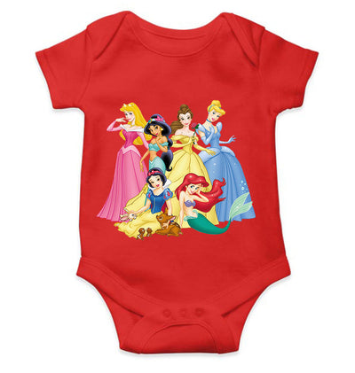 Princess Cartoon Rompers for Baby Girl- FunkyTeesClub