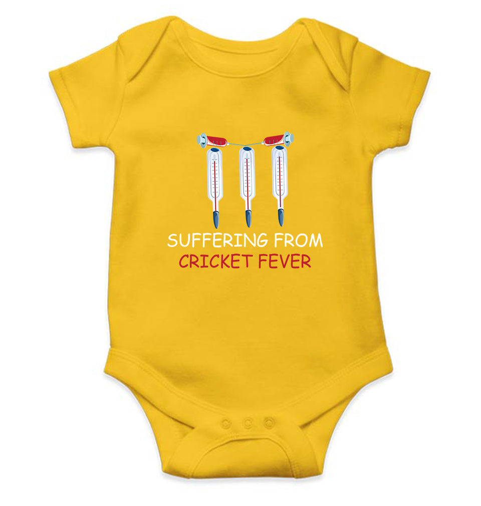 CRICKET Fever Rompers for Baby Girl- FunkyTeesClub