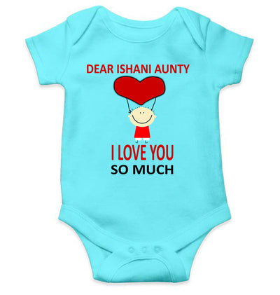 Custom Name I love My Aunty So Much Rompers for Baby Girl- FunkyTeesClub