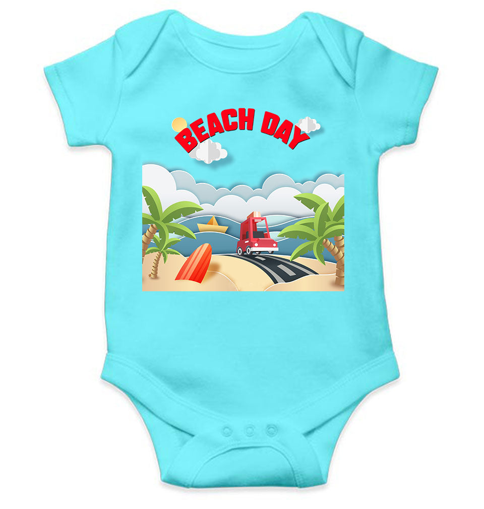 Beach Day Rompers for Baby Girl- FunkyTeesClub