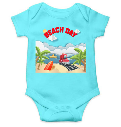 Beach Day Rompers for Baby Girl- FunkyTeesClub