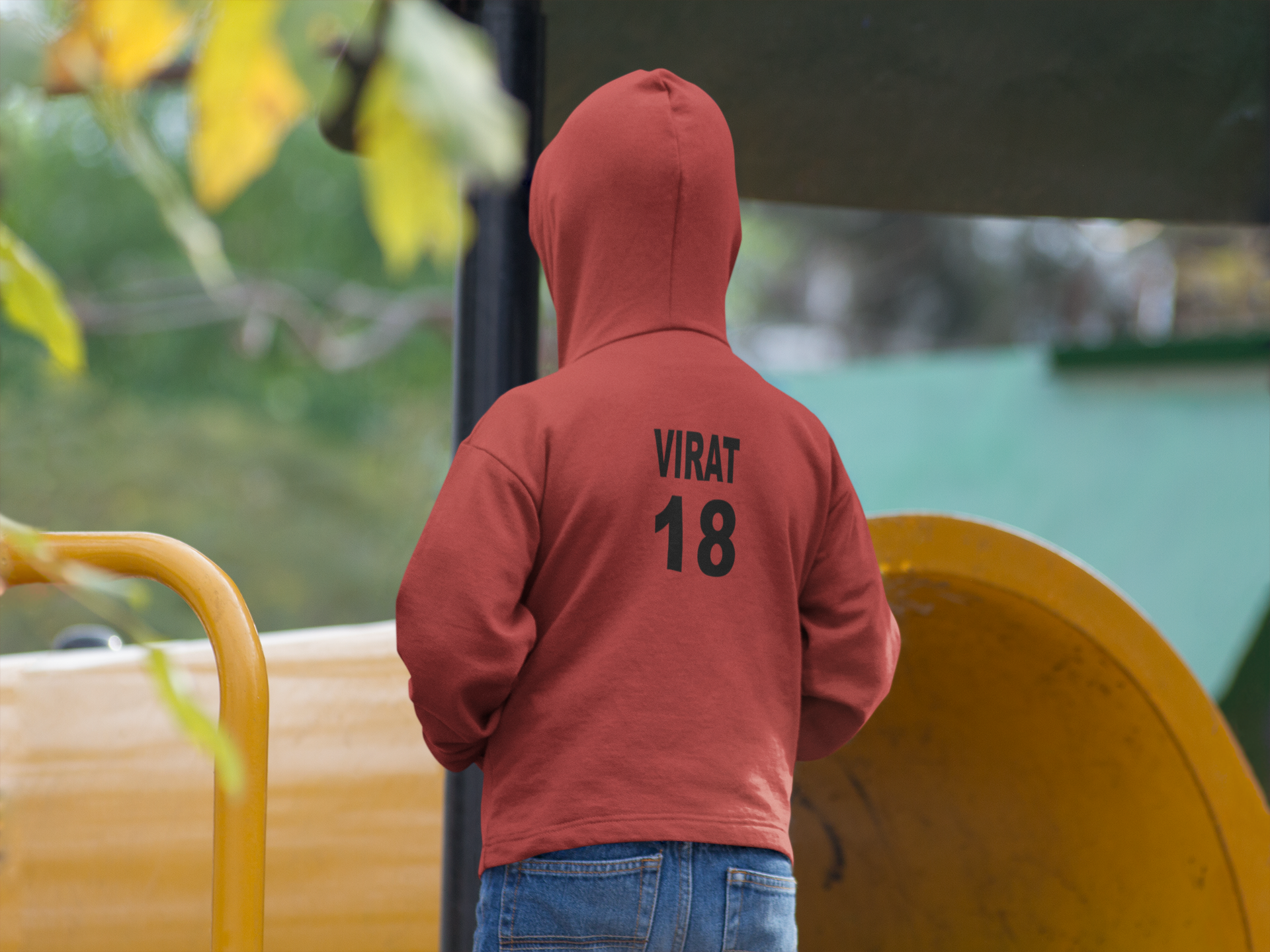 Virat 18 Boy Hoodies-FunkyTeesClub