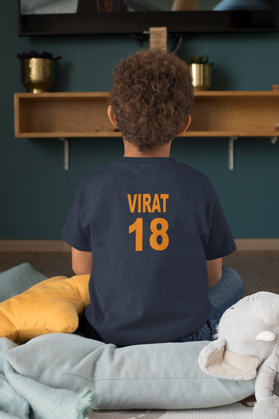 Virat 18 Half Sleeves T-Shirt for Boy-FunkyTeesClub