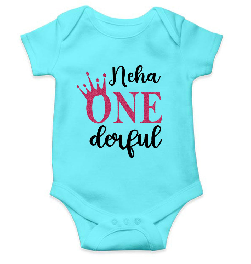 Custom Name First Birthday Rompers for Baby Girl- FunkyTeesClub