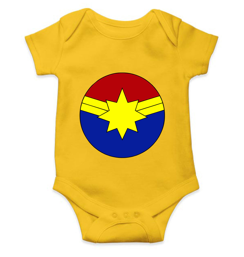Captain marvel logo Rompers for Baby Girl- FunkyTeesClub