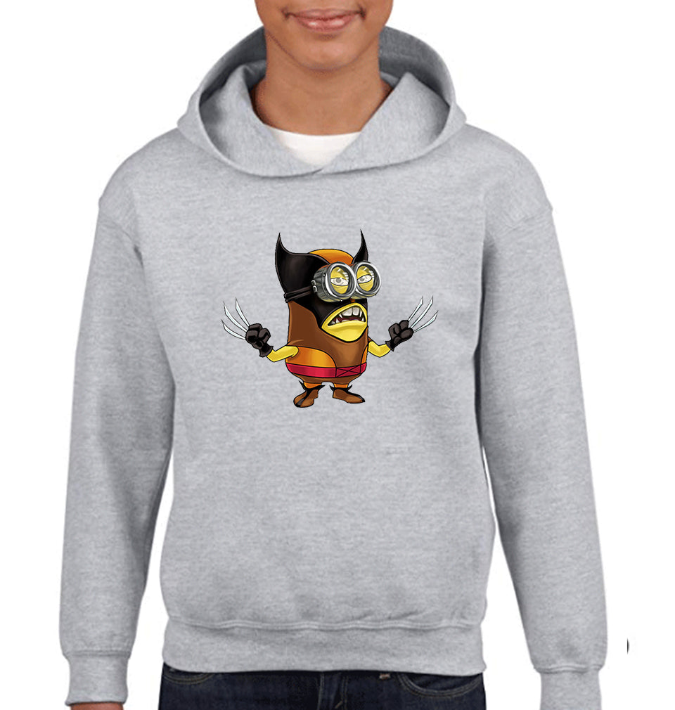 Minion Wolverine Boy Hoodies-FunkyTeesClub