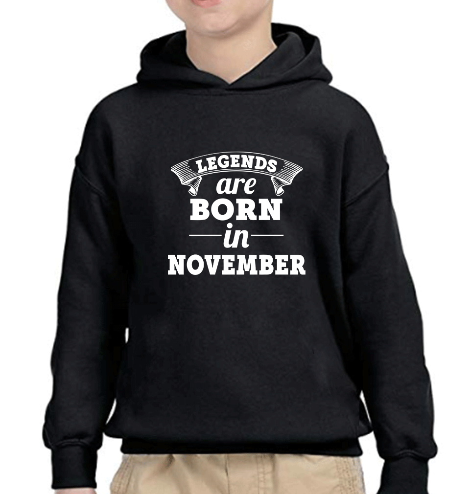 Legends are Born in November Boy Hoodies-FunkyTeesClub