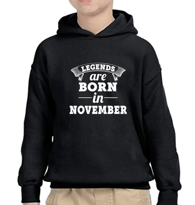 Legends are Born in November Boy Hoodies-FunkyTeesClub