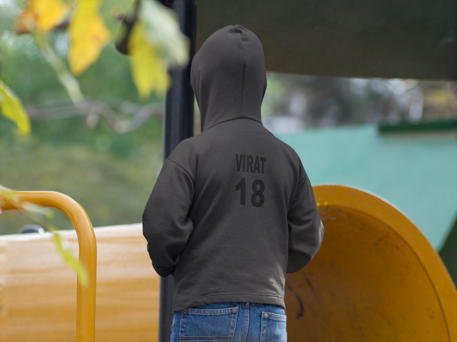 Virat 18 Boy Hoodies-FunkyTeesClub