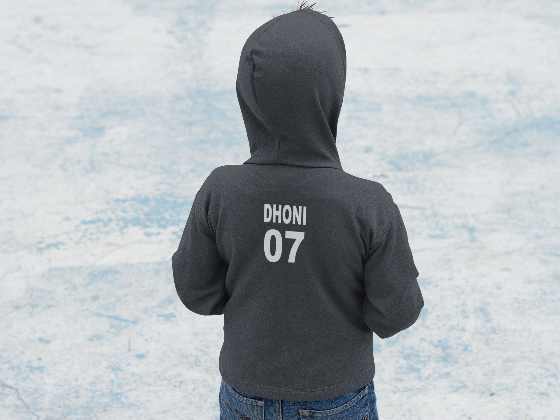 Dhoni 07 Boy Hoodies-FunkyTeesClub