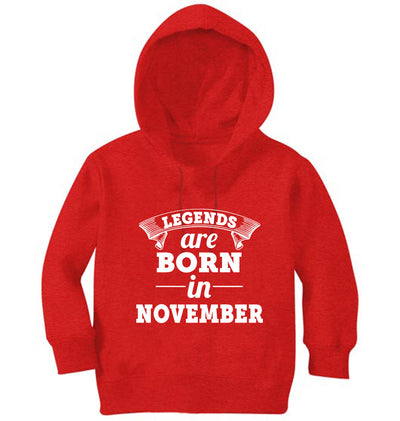 Legends are Born in November Girl Hoodies-FunkyTeesClub