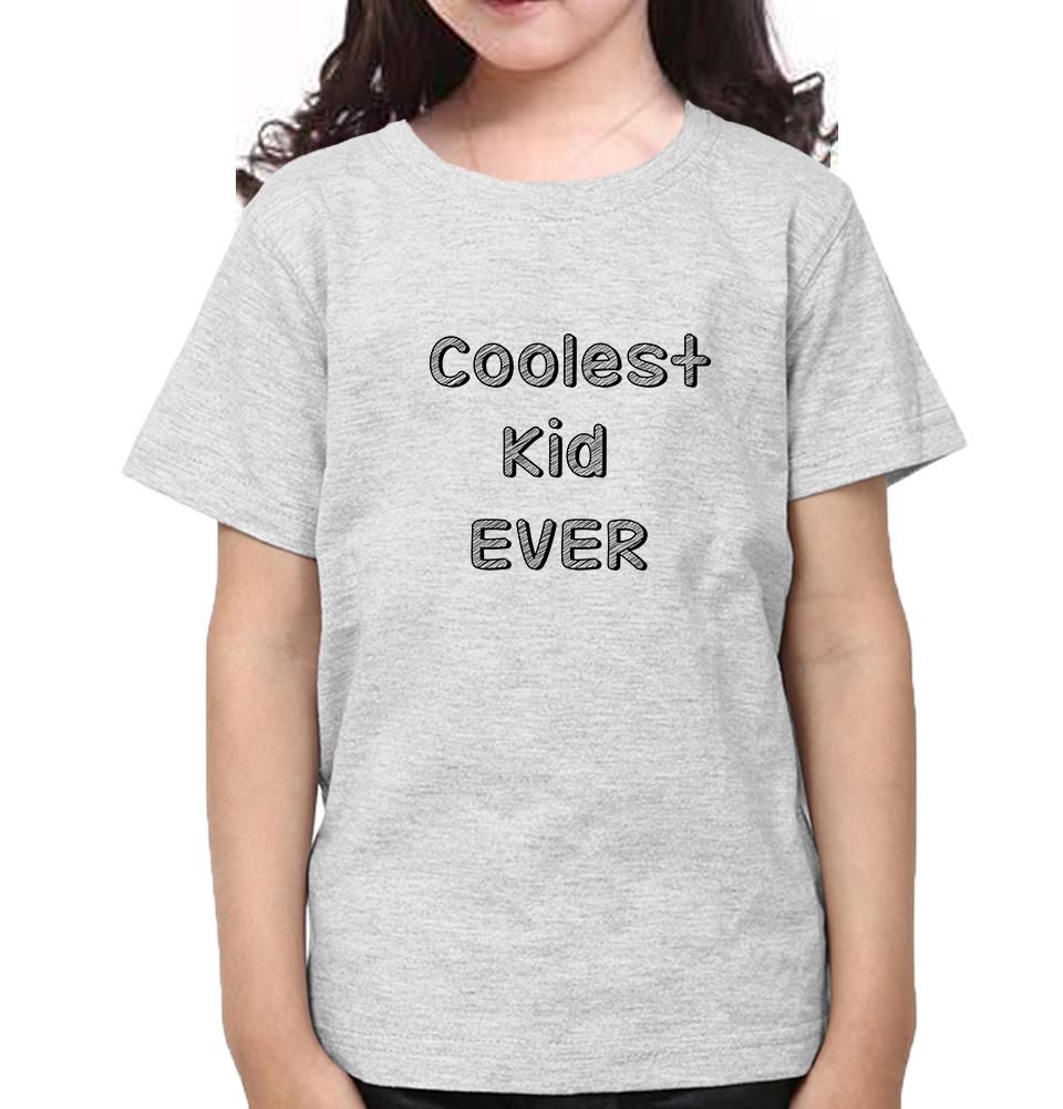 Coolest Kid Ever Half Sleeves T-Shirt For Girls -FunkyTeesClub