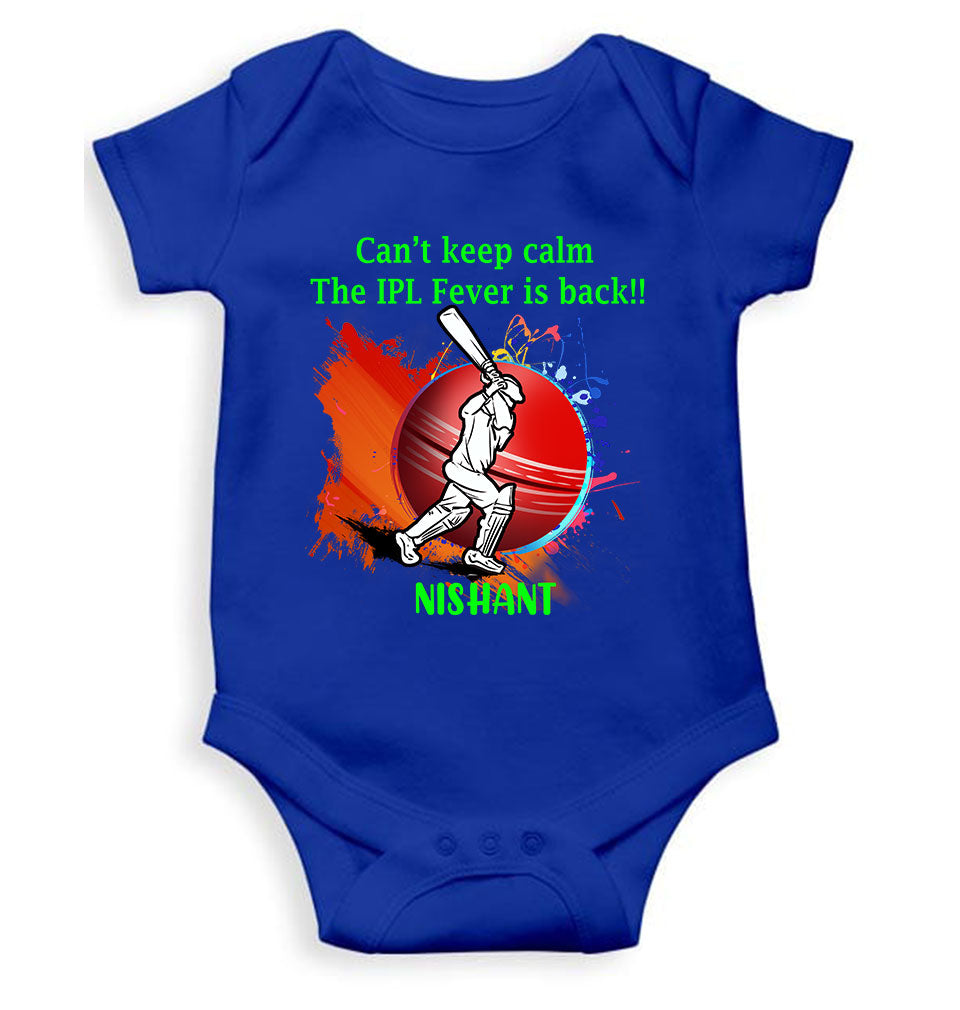Custom Name Can Not Keep Calm IPL Rompers for Baby Boy- FunkyTeesClub