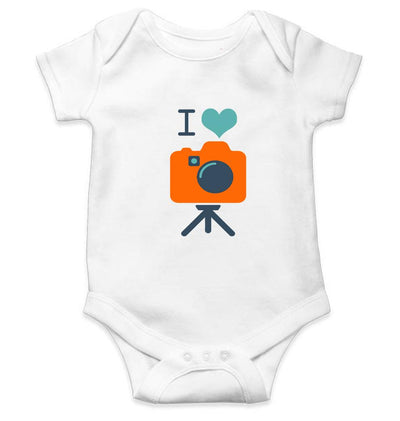 I Love Photography Rompers for Baby Girl- FunkyTeesClub