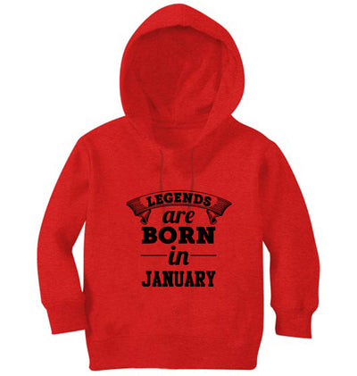 Legends are Born in January Girl Hoodies-FunkyTeesClub