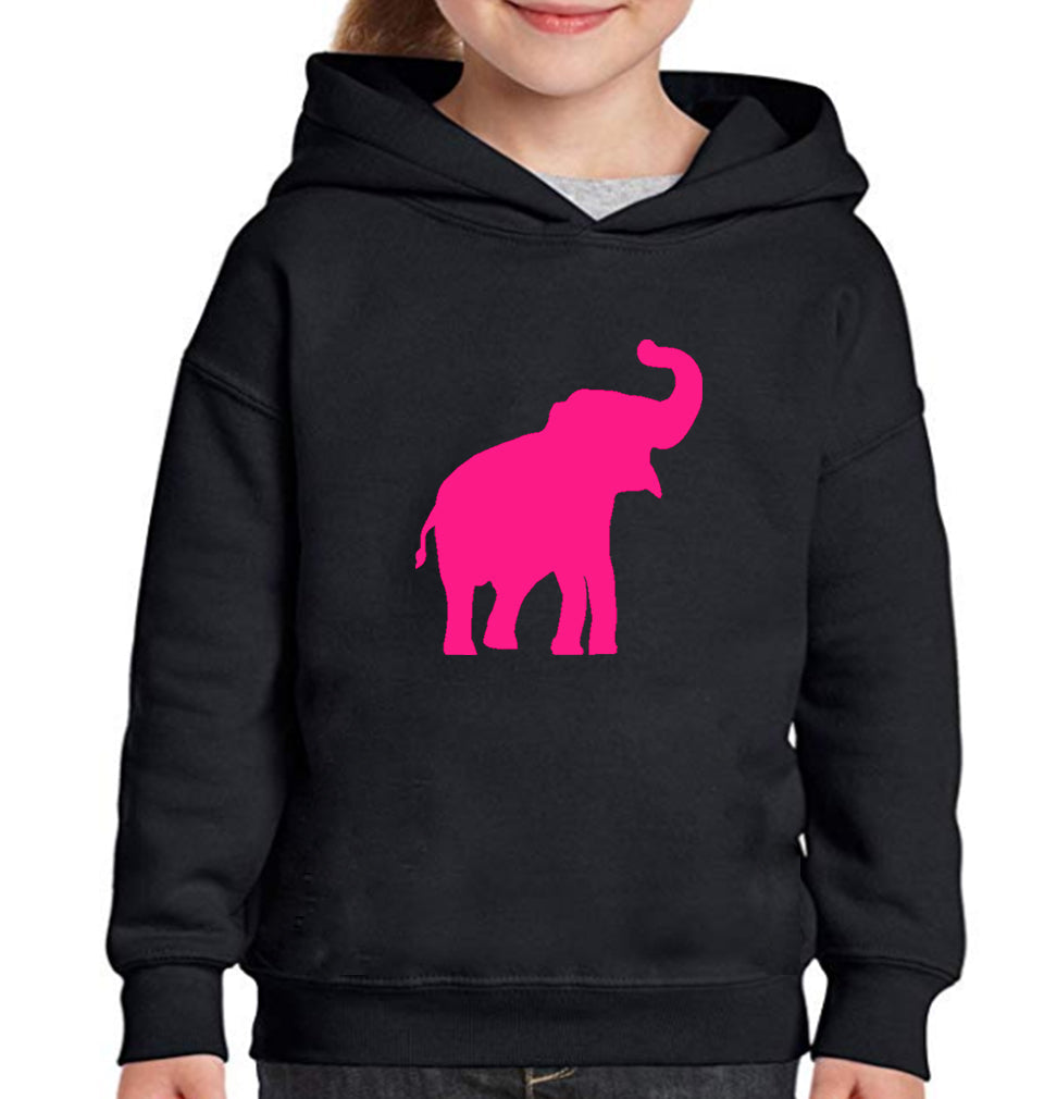 Pink Elephant Girl Hoodies-FunkyTeesClub