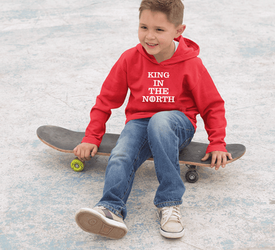 GOT Game Of Thrones King In The North Boy Hoodies-FunkyTeesClub