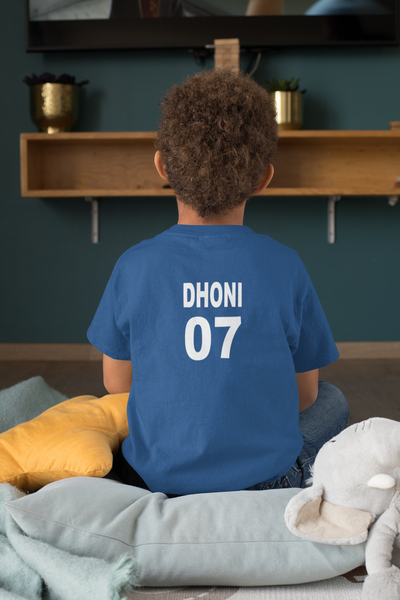 Dhoni 07 Half Sleeves T-Shirt for Boy-FunkyTeesClub